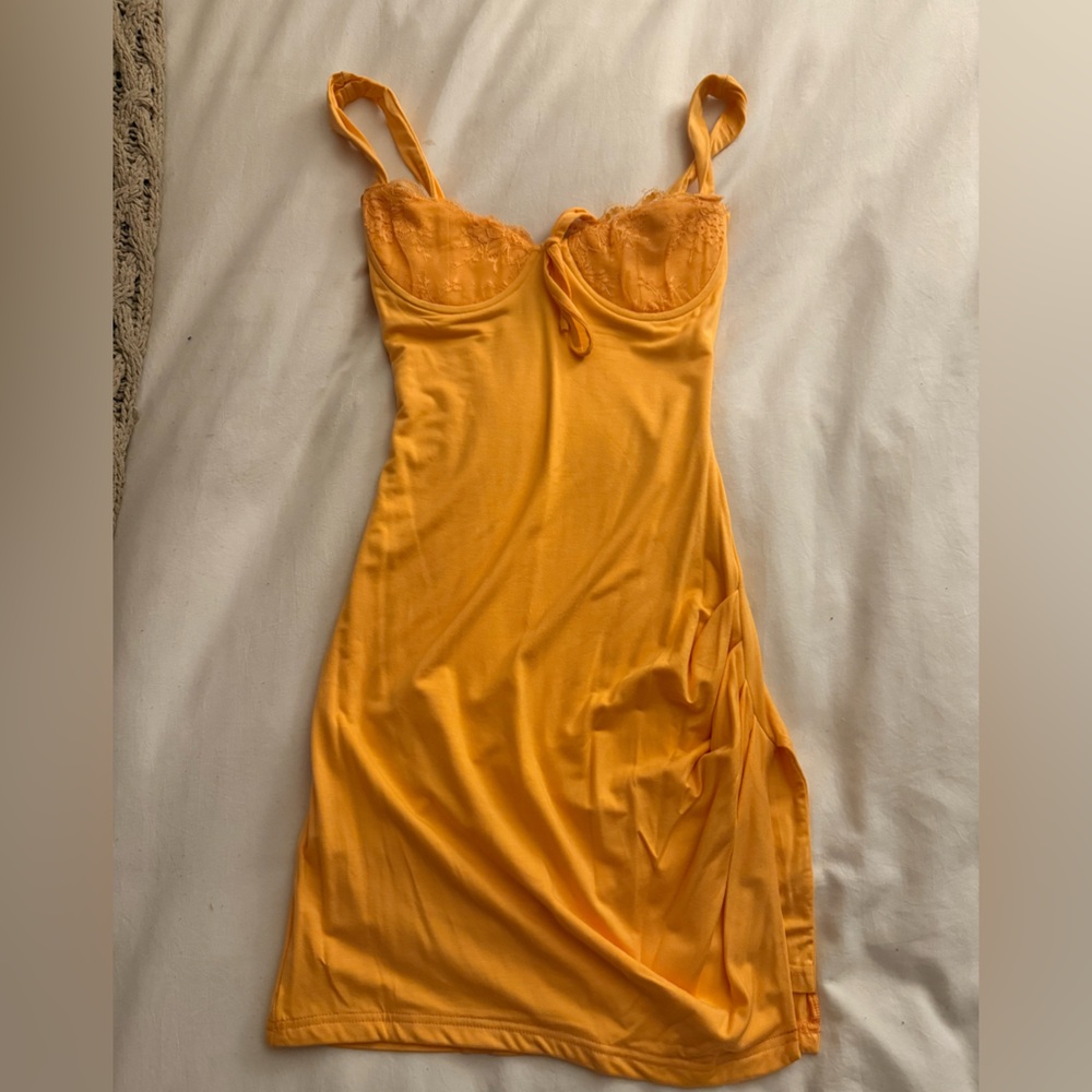 Elegant Orange Women's Dress